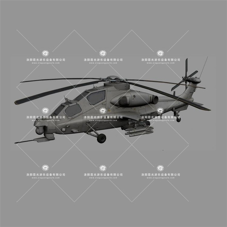 牡丹江武装直升机3D模型